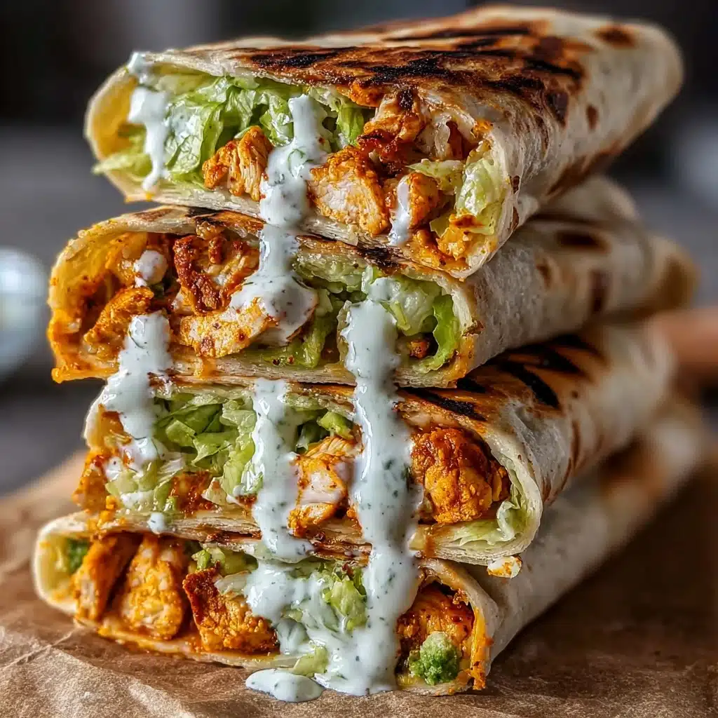 Buffalo Chicken Wraps Recipe 4 Buffalo Chicken Wraps Recipe - Recipe Image