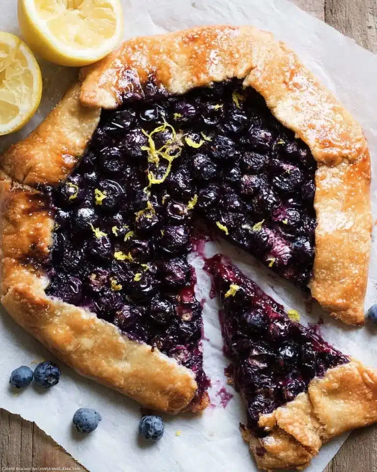 Lemon Blueberry Cream Cheese Galette Recipe