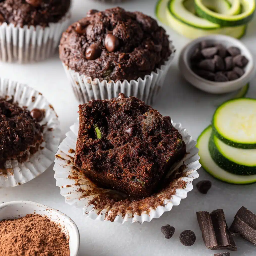 Healthy & Moist Chocolate Zucchini Muffins Recipe 4 Healthy & Moist Chocolate Zucchini Muffins Recipe - Recipe Image