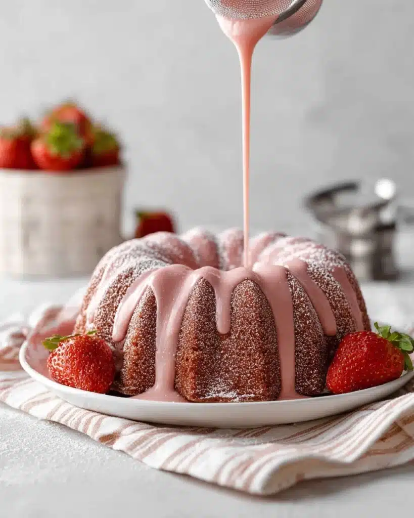 Fresh Strawberry Pound Cake Recipe