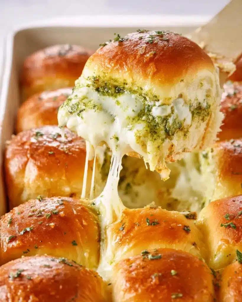 Pesto chicken slider on plate Recipe