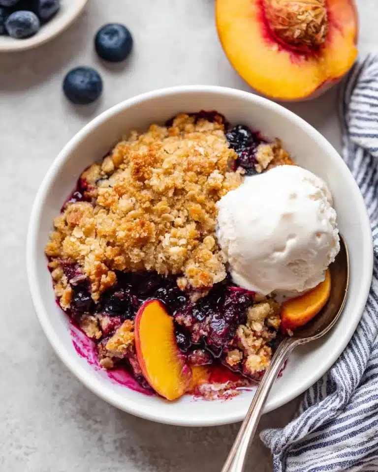Blueberry Peach Crumble Recipe