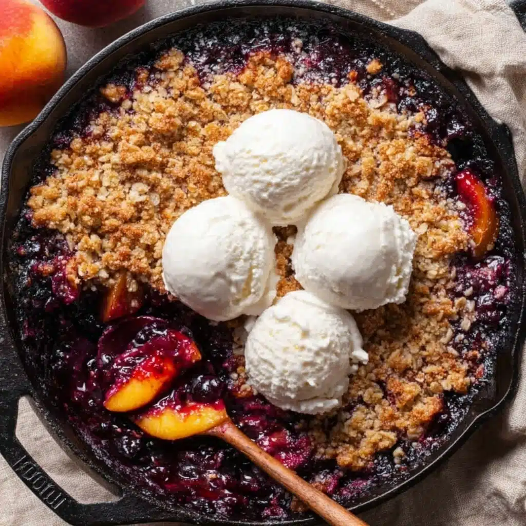 Blueberry Peach Crumble Recipe 2 Blueberry Peach Crumble Recipe - Recipe Image