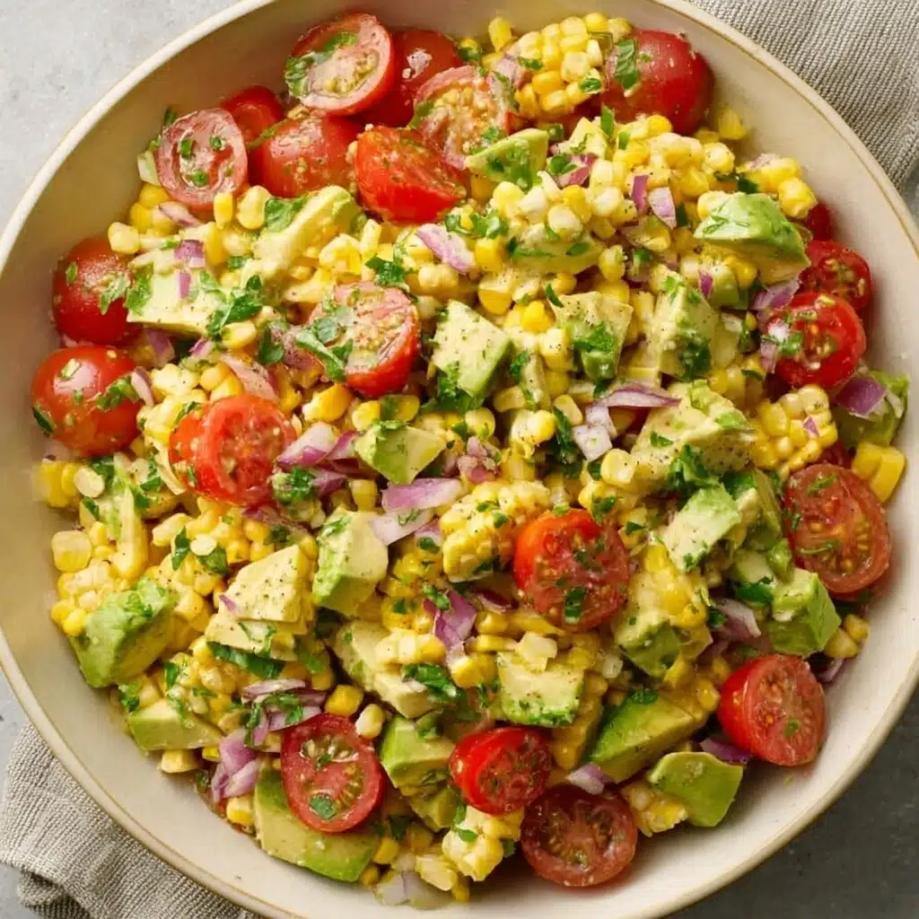 Corn Tomato Avocado Salad Recipe 4 Corn Tomato Avocado Salad Recipe - Recipe Image