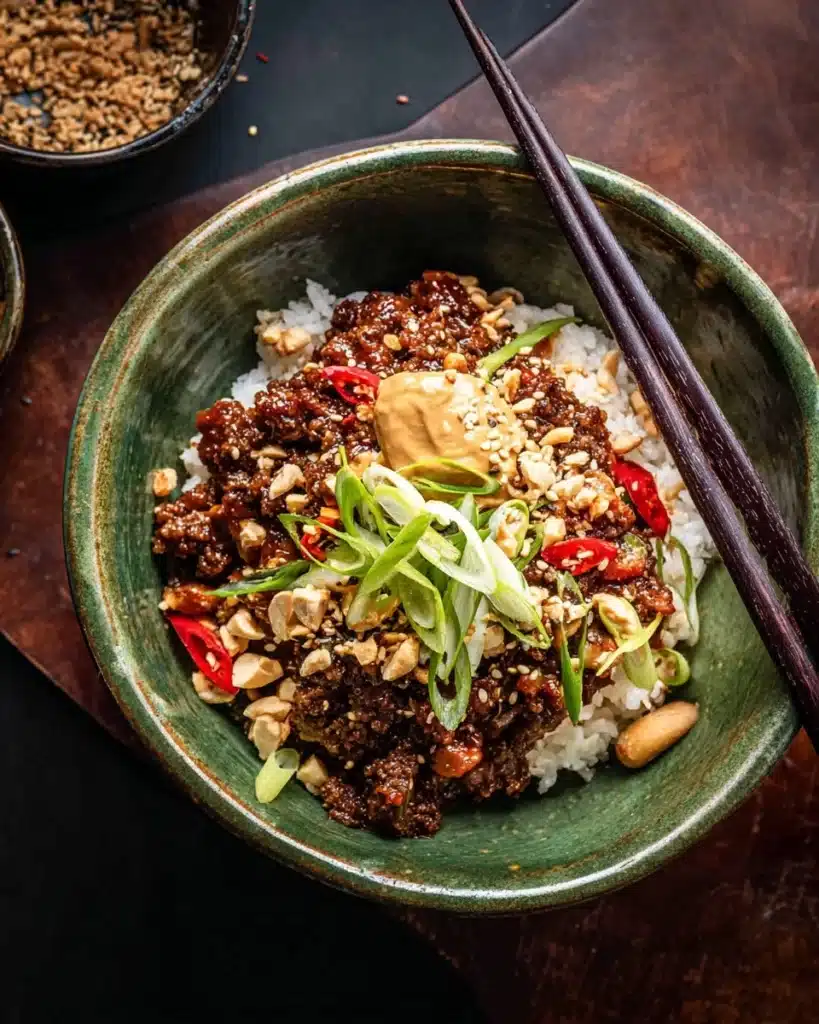 20 Minute Korean Gochujang Beef Bowls Recipe