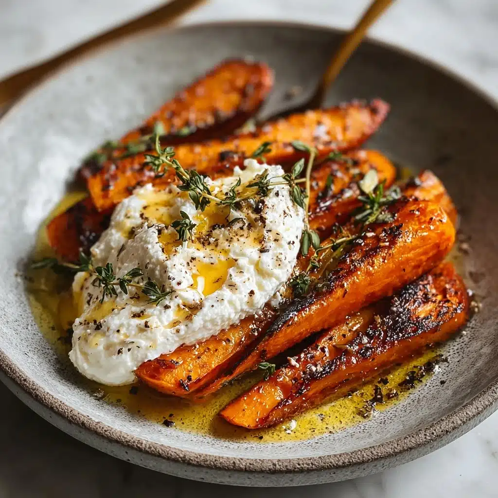 Roasted Carrots with Whipped Ricotta and Spicy Honey 3 ots with Whipped Ricotta and Spicy Honey Recipe - Recipe Image