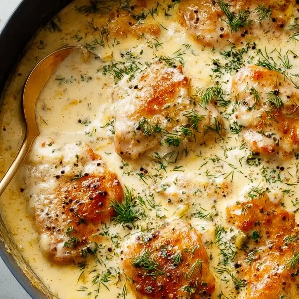 Creamy Oven Baked Chicken Thighs Recipe 5 Creamy Oven Baked Chicken Thighs Recipe - Recipe Image