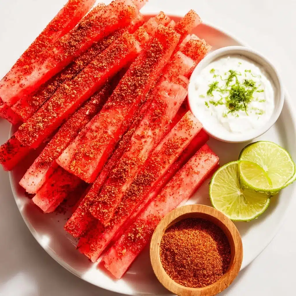 Spicy Watermelon Fries with Coconut Lime Dipping Sauce Recipe 5 Spicy Watermelon Fries with Coconut Lime Dipping Sauce Recipe - Recipe Image