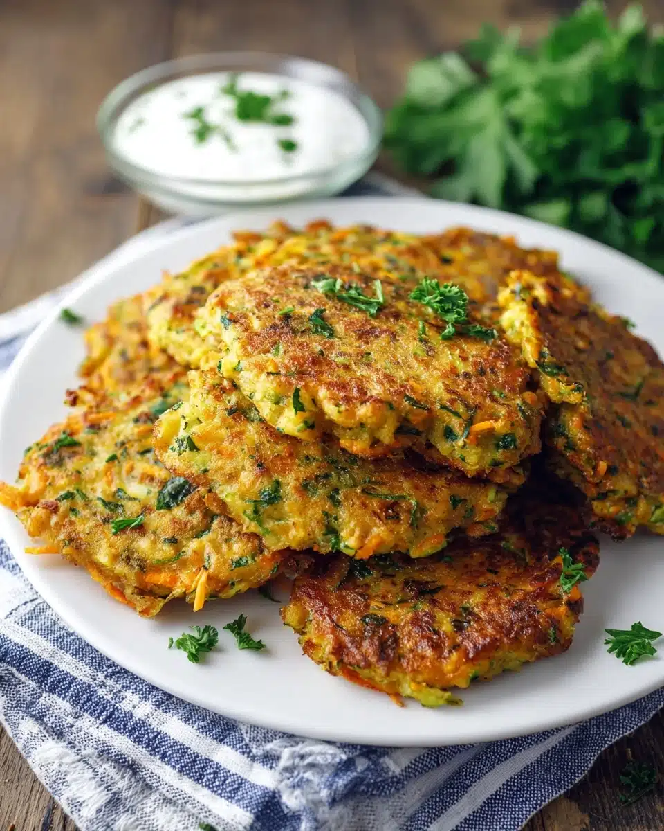 Easy Zucchini Carrot Pancakes Recipe