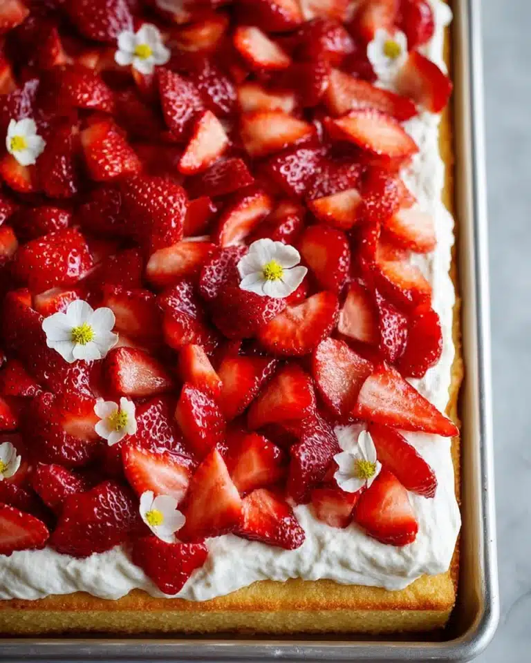 Sheet Pan Strawberry Shortcake Recipe