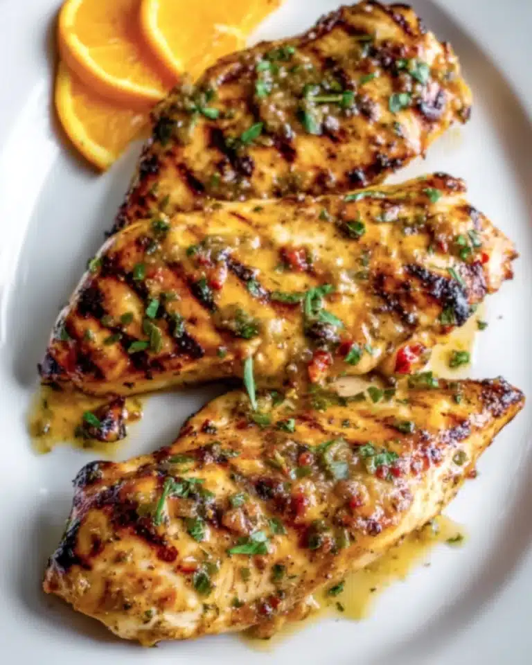 Grilled Citrus Chicken with Glaze Recipe