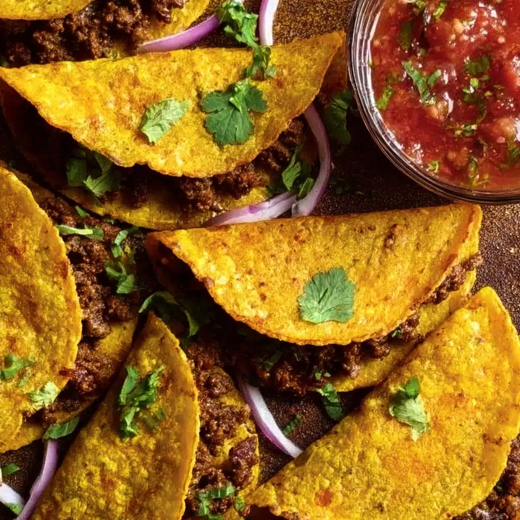 Crispy Ground Beef Tacos Recipe 4 Crispy Ground Beef Tacos Recipe - Recipe Image