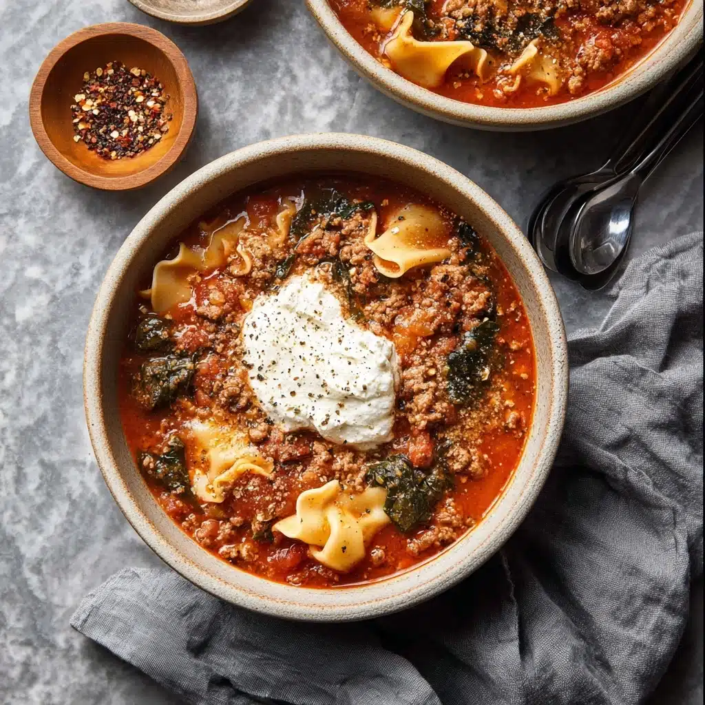One Pot Lasagna Soup Recipe 5 One Pot Lasagna Soup Recipe - Recipe Image