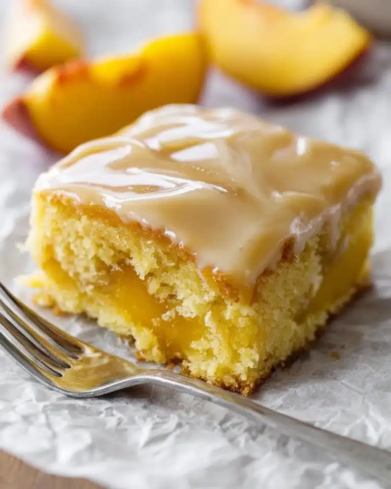 Brown Sugar Peach Cake Recipe