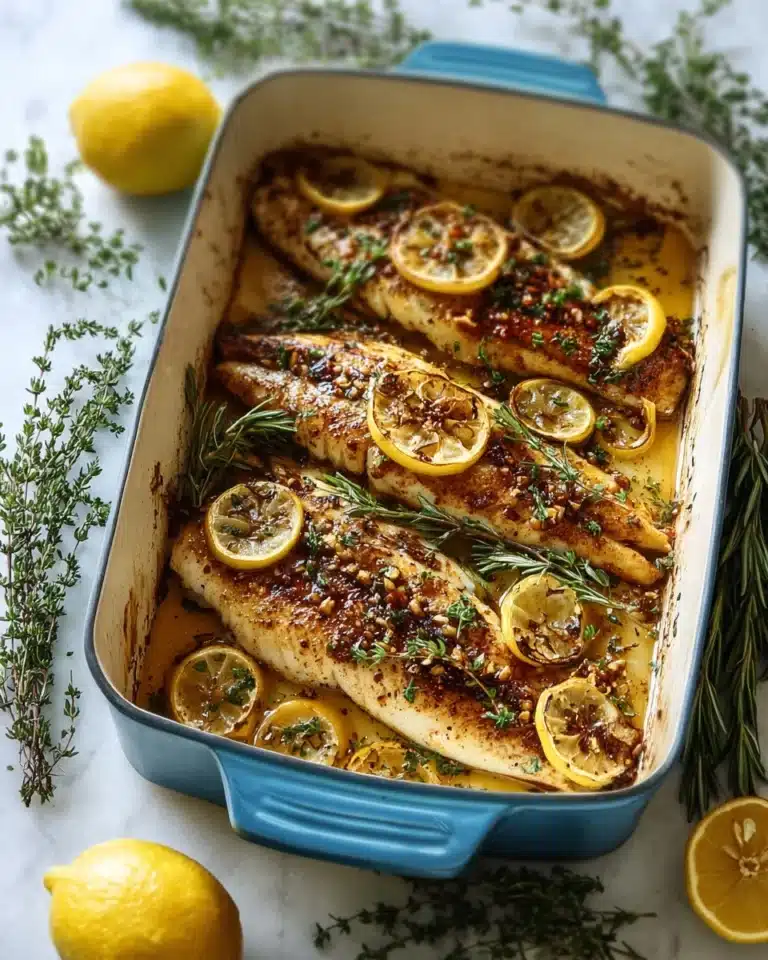 Mediterranean Herb and Lemon Baked Branzino Recipe