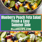 Blueberry Peach Feta Salad Recipe