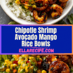 chipotle shrimp avocado and mango rice bowls Recipe