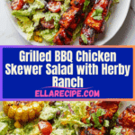 BBQ Chicken Skewer Salad Recipe