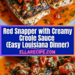 Red Snapper with Creamy Creole Sauce Recipe