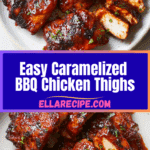 Caramelized BBQ Chicken Thighs in the Oven Recipe