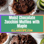 Healthy & Moist Chocolate Zucchini Muffins Recipe