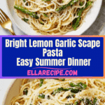 Lemon Garlic Scape Pasta Recipe
