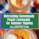 Homemade Peach Lemonade Recipe
