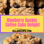 Blueberry Buckle Coffee Cake Recipe