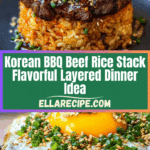 Korean BBQ Beef Rice Stack Recipe