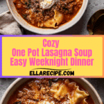 One Pot Lasagna Soup Recipe