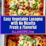 The Best Vegetable Lasagna (no ricotta) Recipe