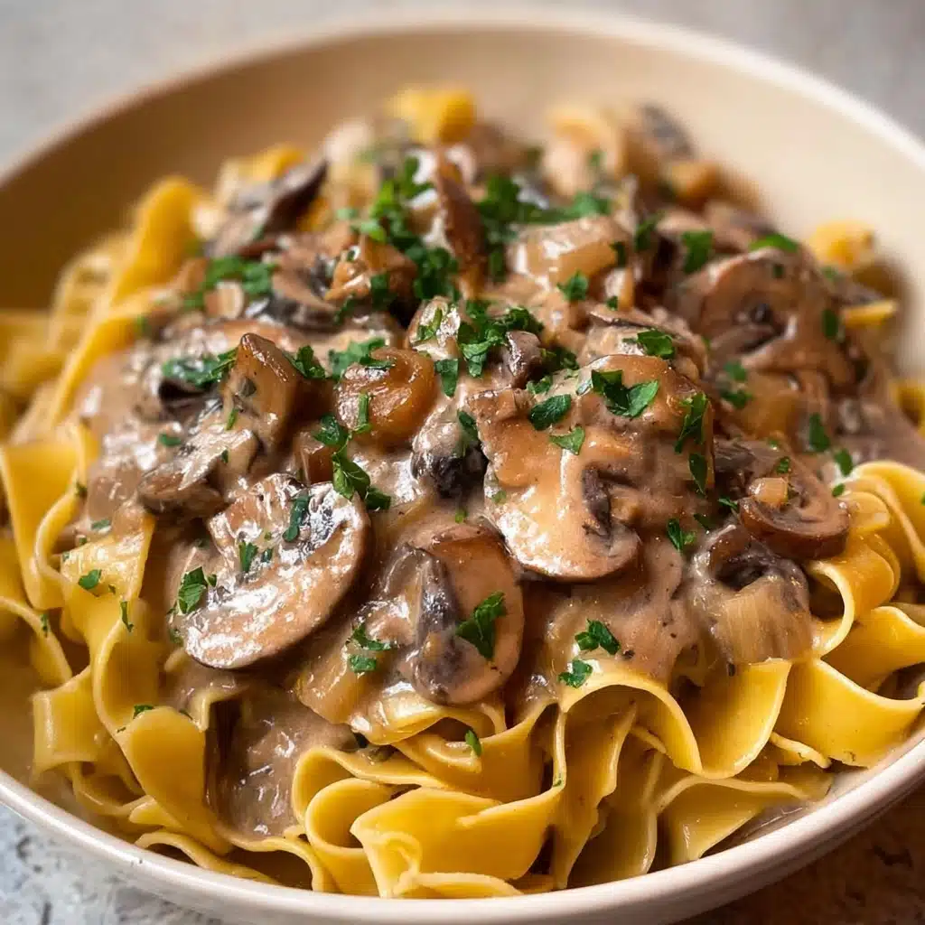 Mushroom and Seitan Stroganoff Recipe 5 Mushroom and Seitan Stroganoff Recipe - Recipe Image