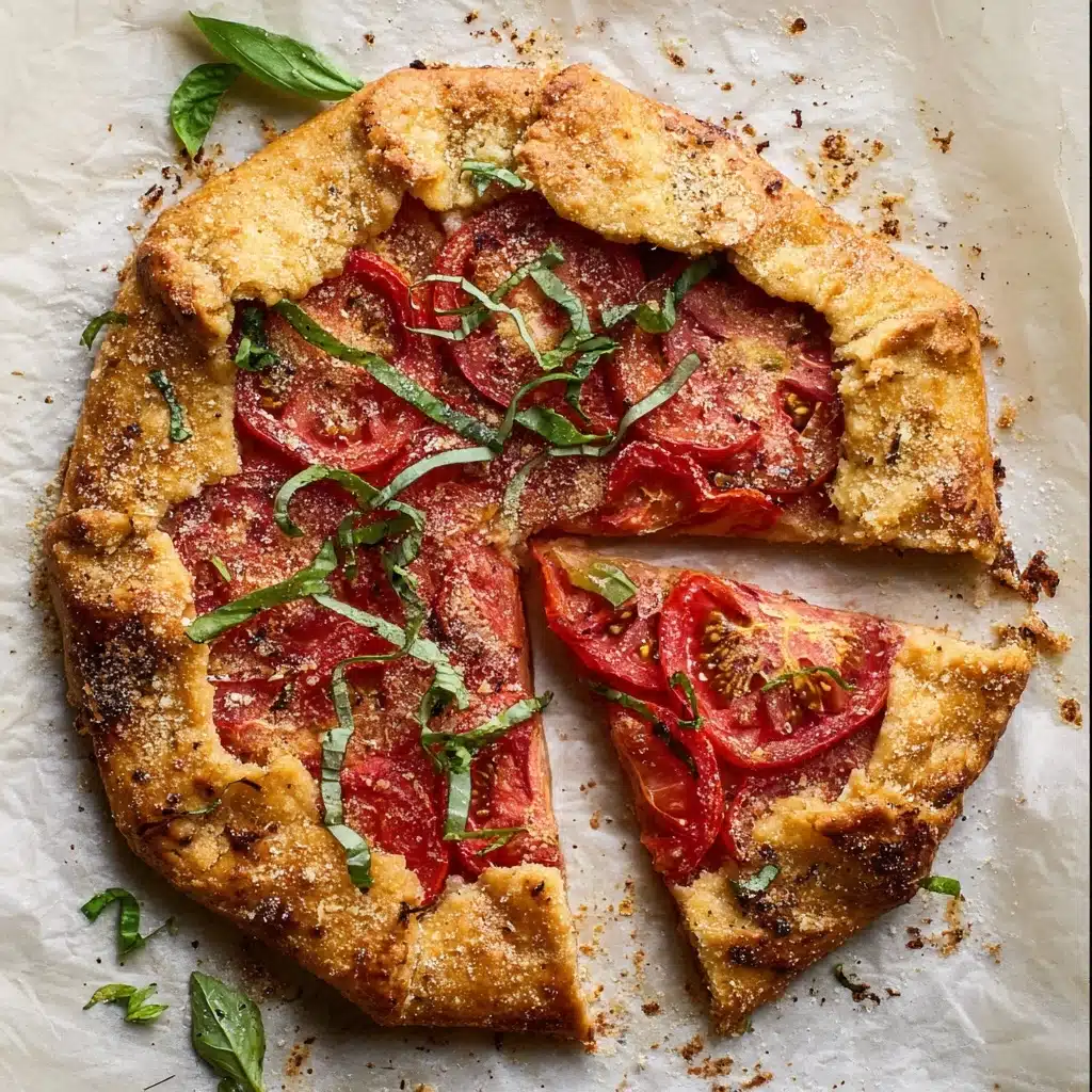 Tomato Pie Galette 4 Flatbread Pizza Margherita Recipe - Recipe Image