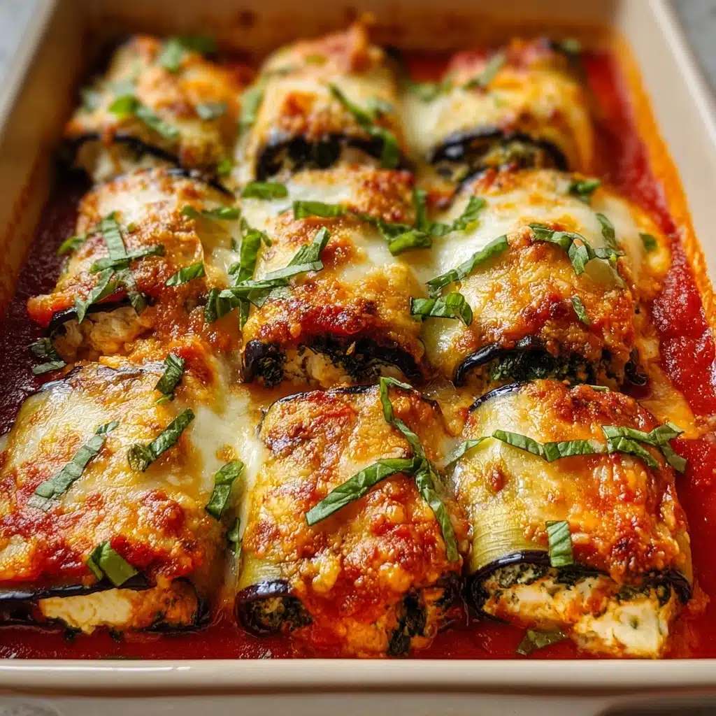 40-Minute Eggplant Rollatini 5 High-Protein Cottage Cheese Veggie Bake Recipe - Recipe Image