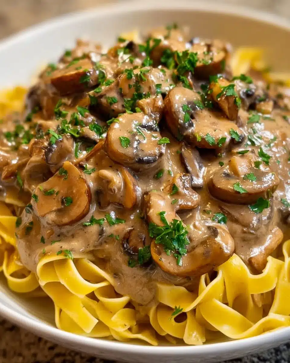 Mushroom and Seitan Stroganoff Recipe