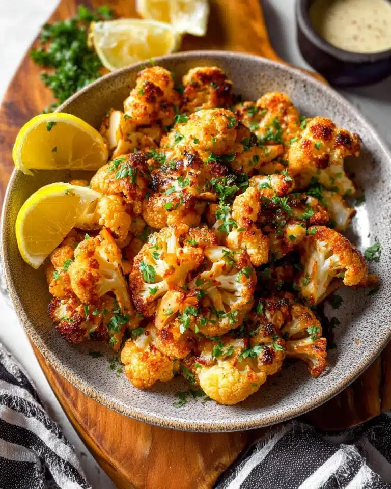 Moroccan Cauliflower with Tahini-Honey Recipe
