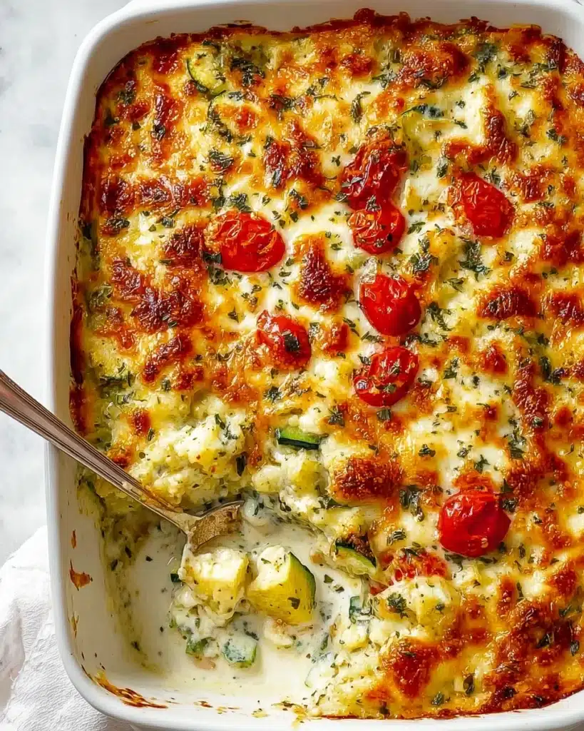Simple Baked Zucchini and Cheese Recipe