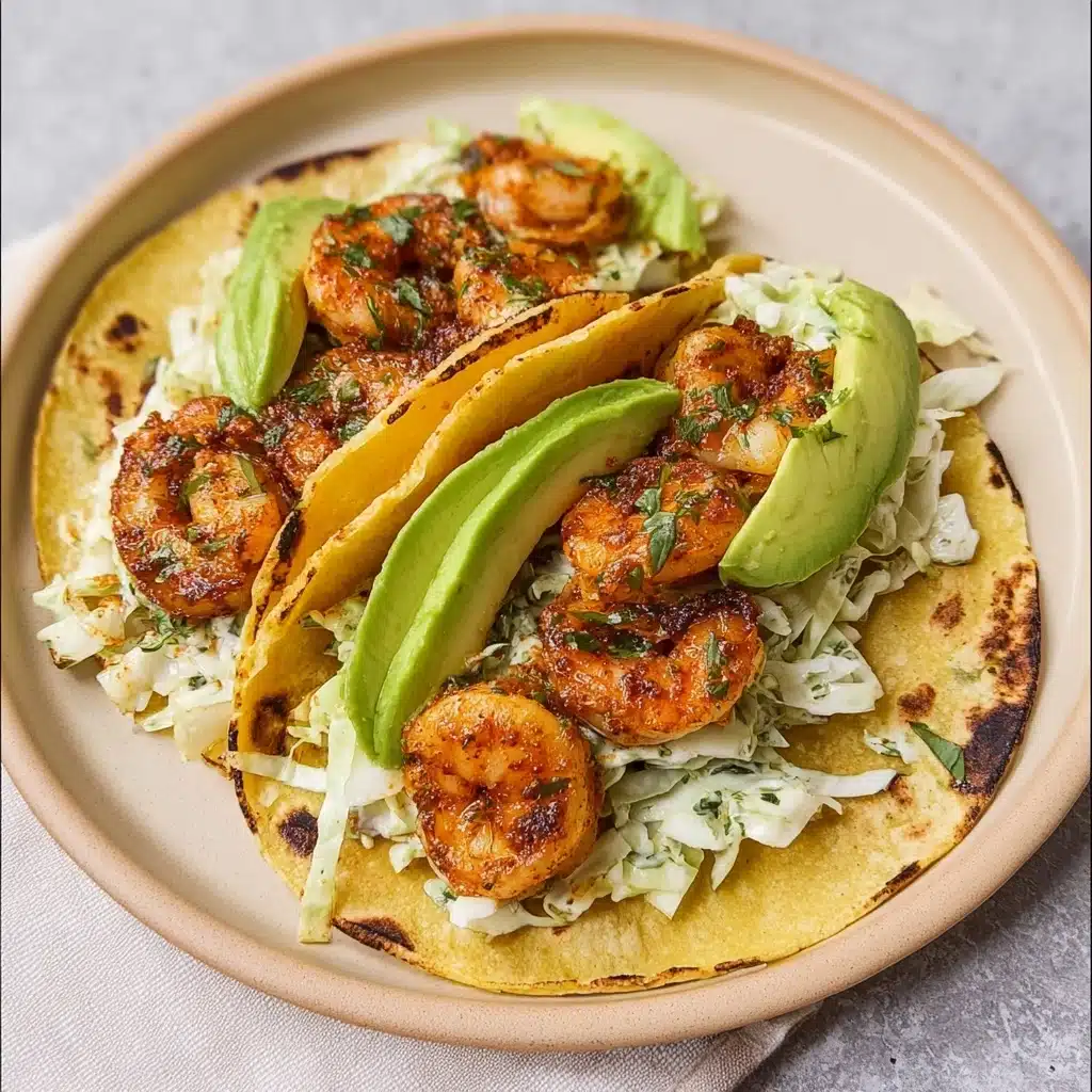 Cilantro Lime Shrimp Tacos with Creamy Slaw Recipe - Recipe Image