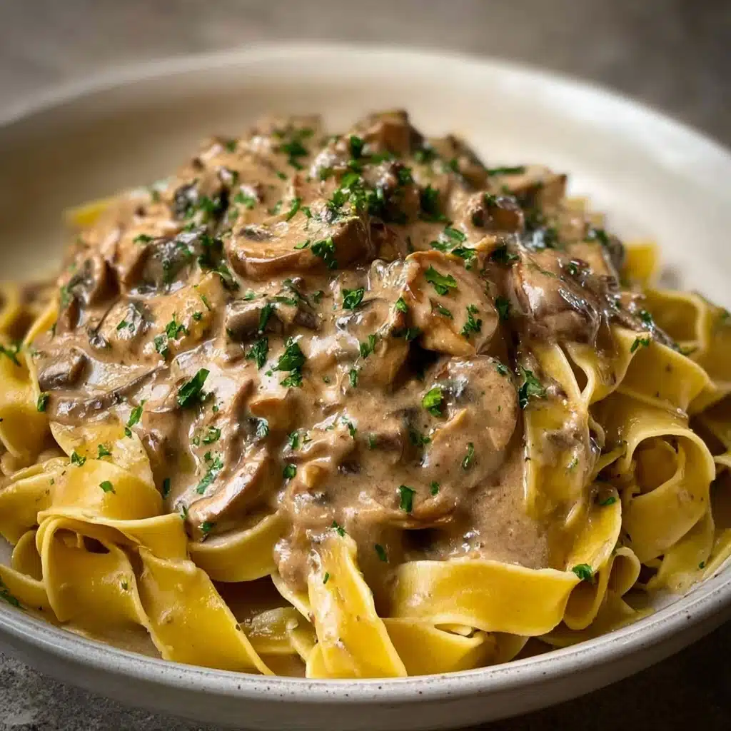 Mushroom and Seitan Stroganoff Recipe 4 Mushroom and Seitan Stroganoff Recipe - Recipe Image