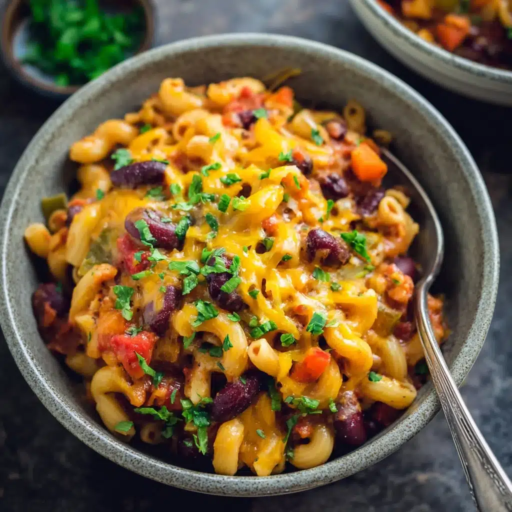 Vegetarian Chili Mac Recipe 4 Vegetarian Chili Mac Recipe - Recipe Image