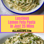 Creamy Lemon Feta Pasta Recipe