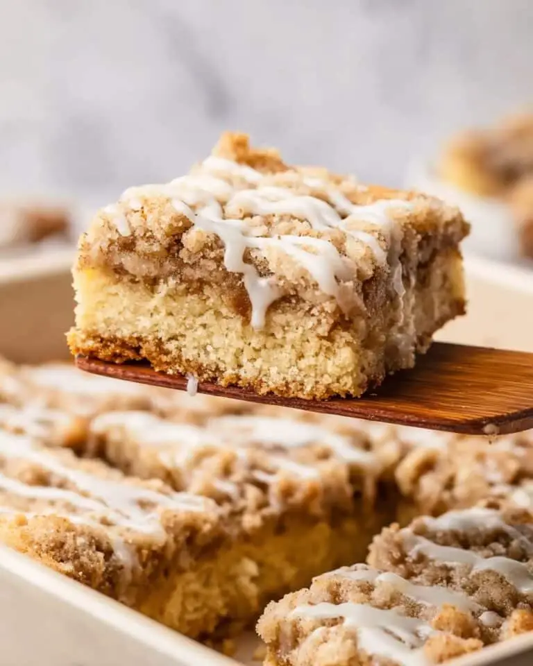 Apple Coffee Cake with Streusel Topping and Icing Recipe