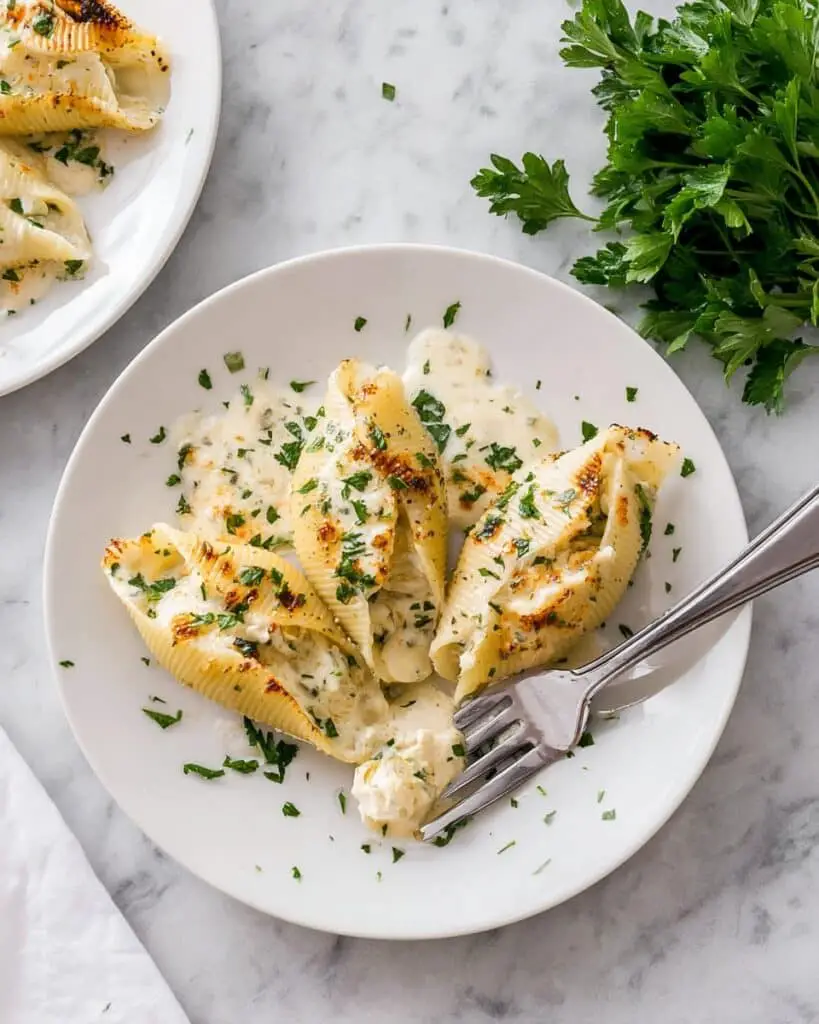 Chicken Alfredo Stuffed Shells Recipe
