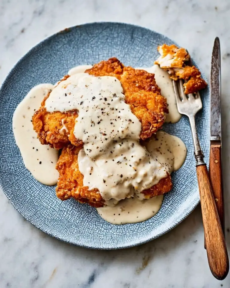 Crispy Chicken-Fried Chicken with Creamy Country Gravy Recipe