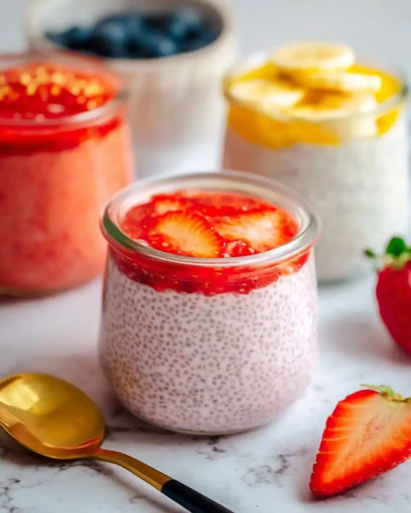 Cheesecake Chia Pudding with Various Flavors Recipe