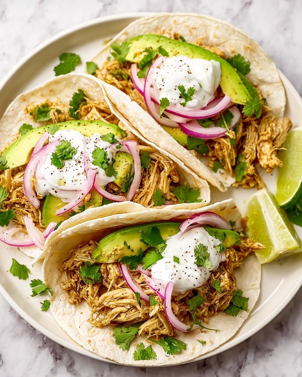 Slow Cooker Salsa Verde Chicken Tacos Recipe