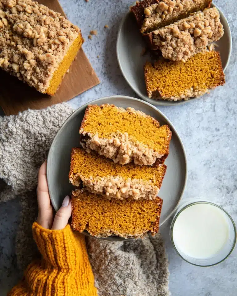 Brown Butter Pumpkin Bread with a Salted Maple Glaze Recipe