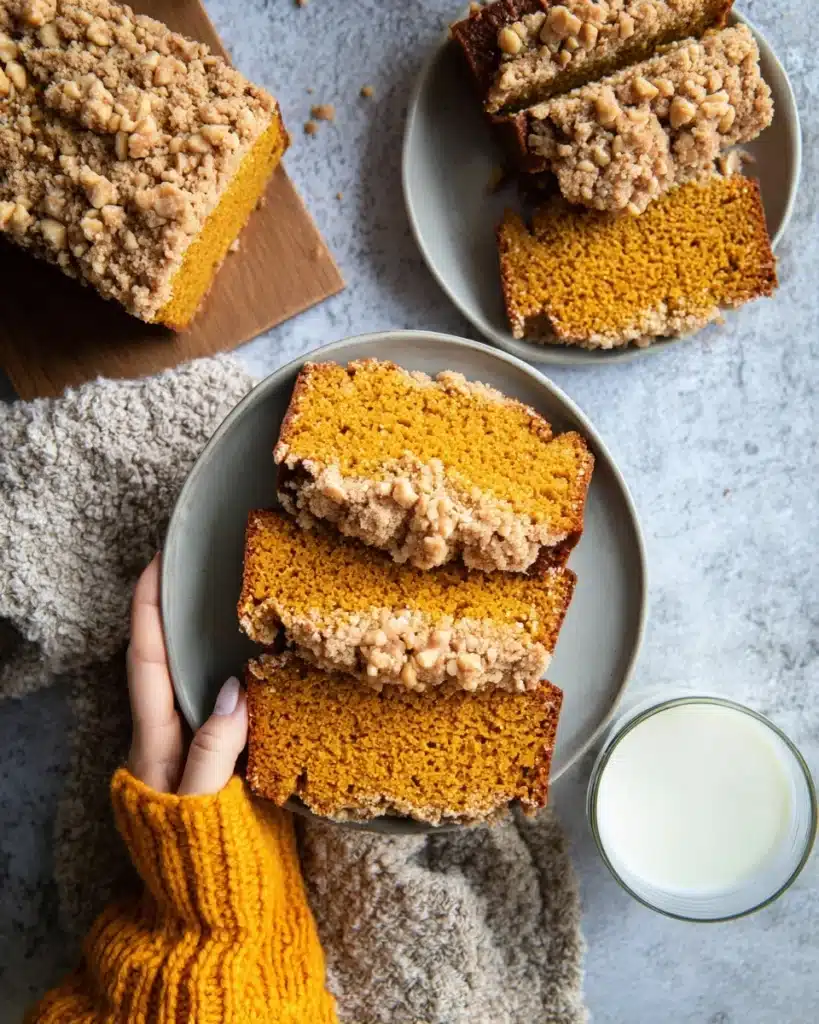Brown Butter Pumpkin Bread with a Salted Maple Glaze Recipe