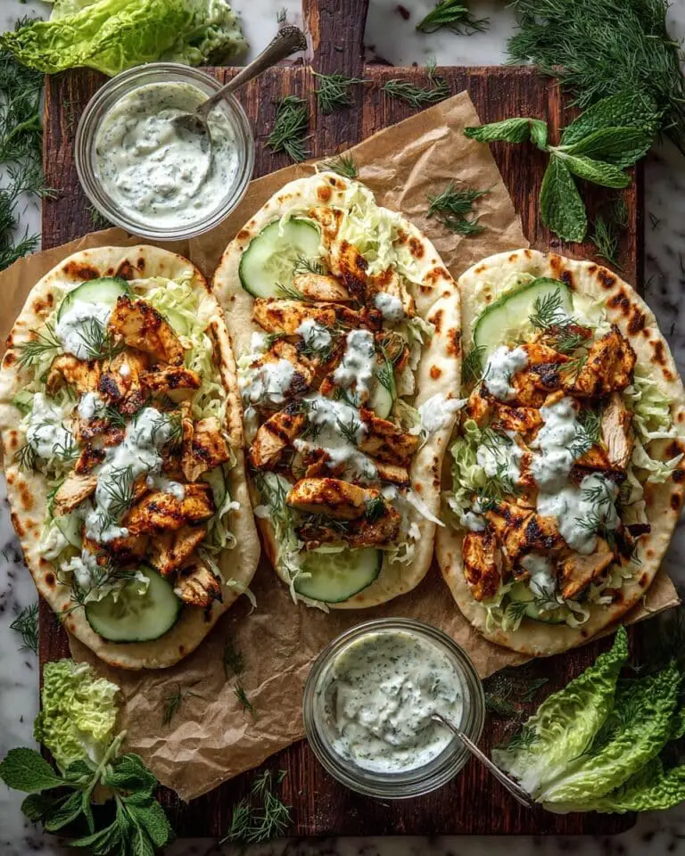 Sheet Pan Chicken Pita with Herby Ranch Recipe