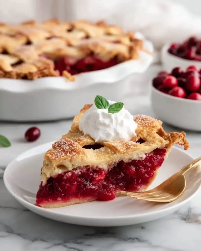 Tart and Sweet Cranberry Sage Pie Recipe
